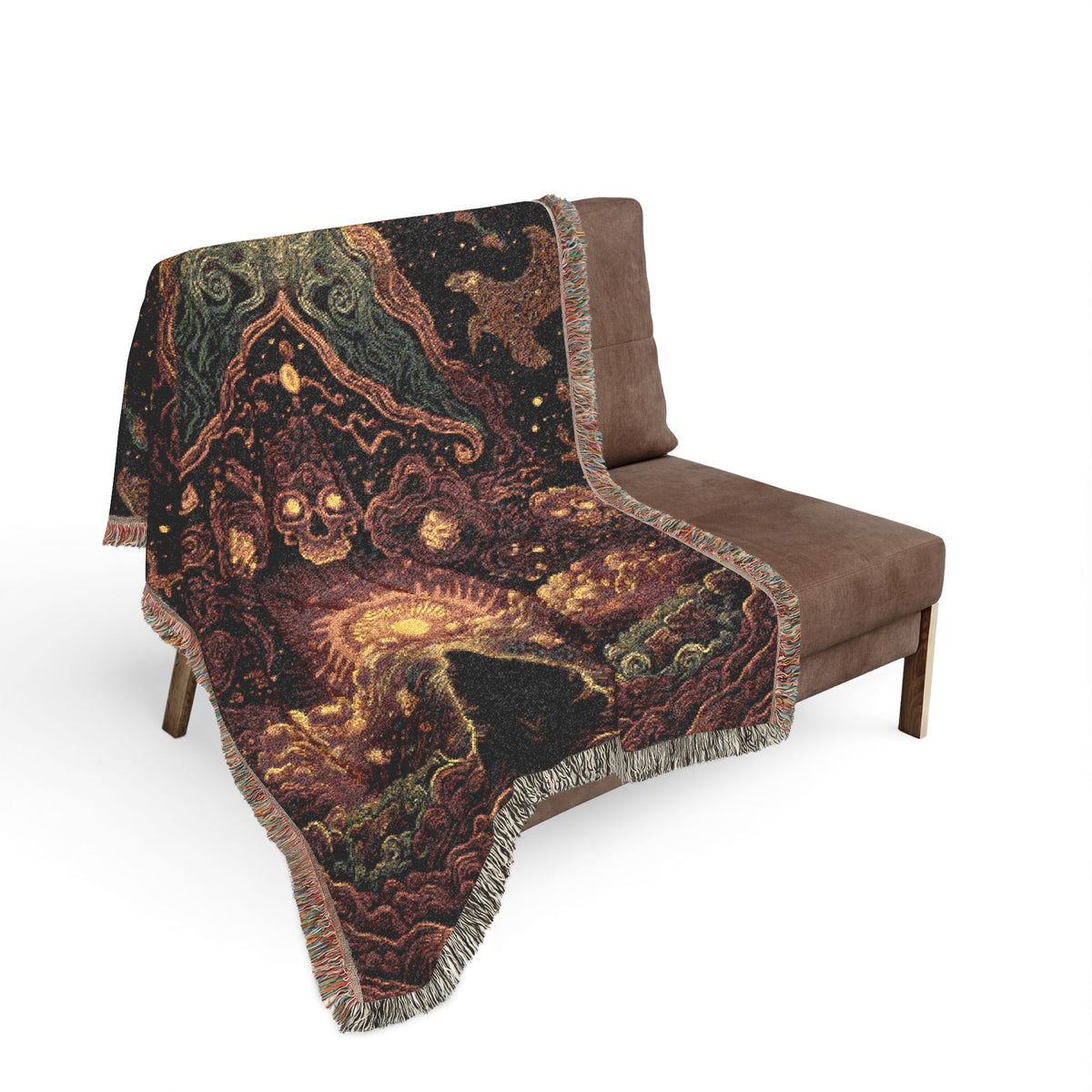 Cosmic Psychedelic Woven Blanket