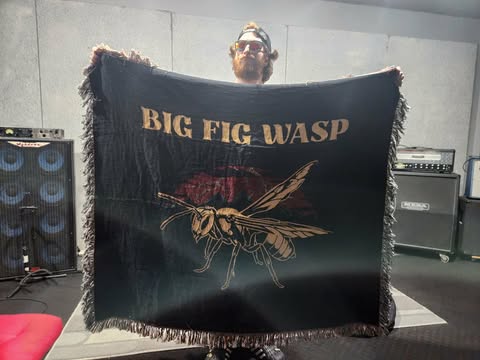 Big Fig Wasp Woven Blanket