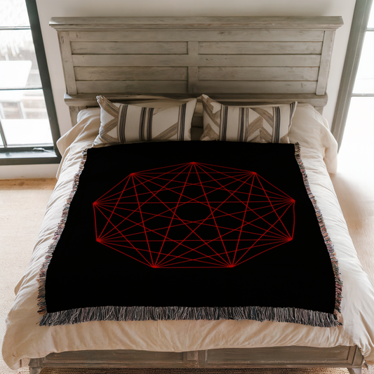 Nonagon Infinity Woven Blanket