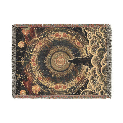 Sacred Geometry Woven Blanket