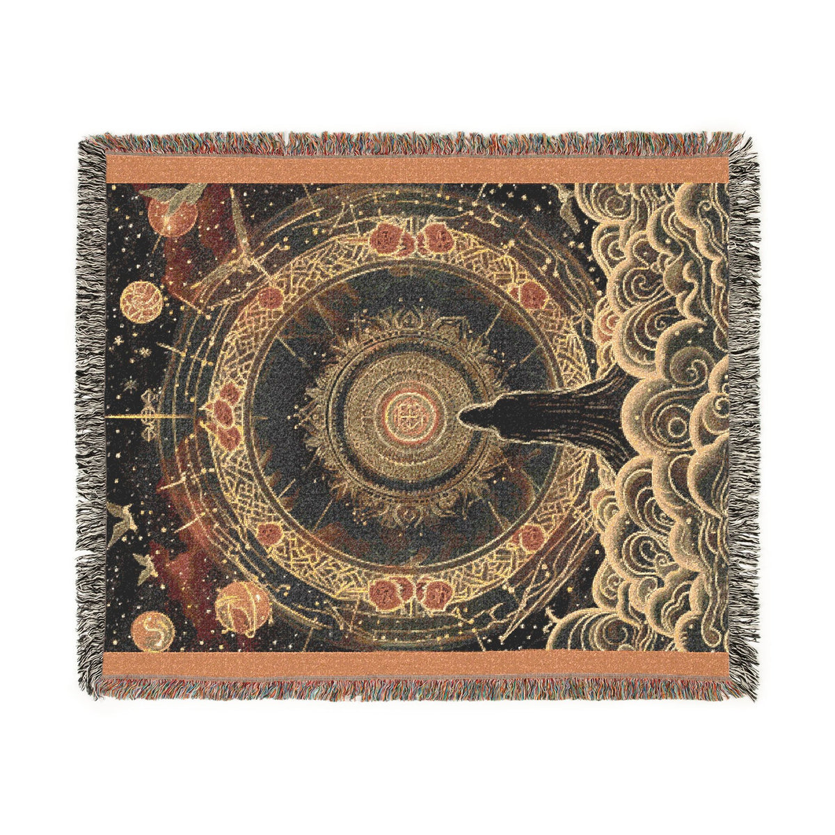 Sacred Geometry Woven Blanket