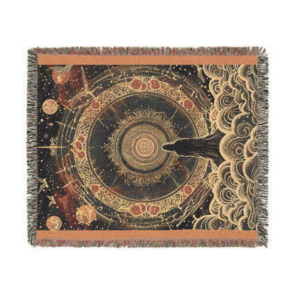 Sacred Geometry Woven Blanket