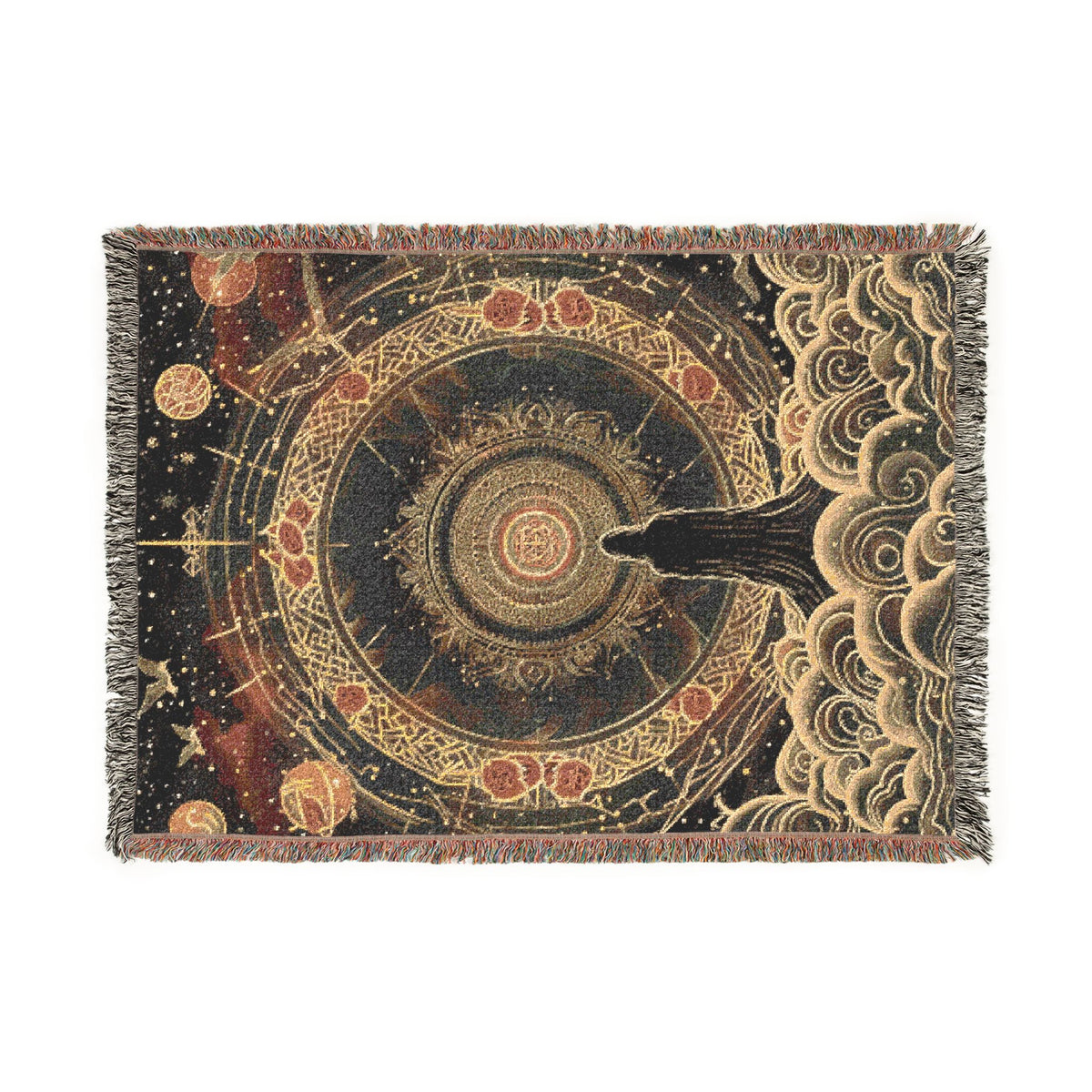 Sacred Geometry Woven Blanket