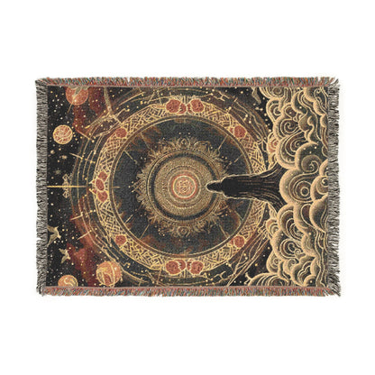 Sacred Geometry Woven Blanket