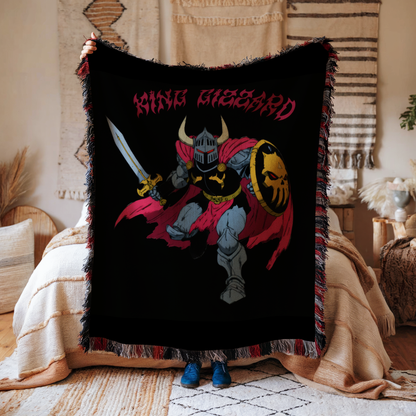 King Gizzard Retro Knight Woven Blanket