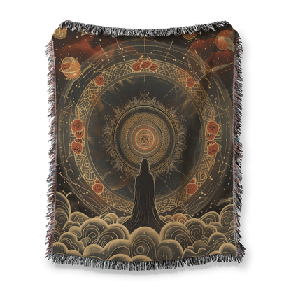 Sacred Geometry Woven Blanket